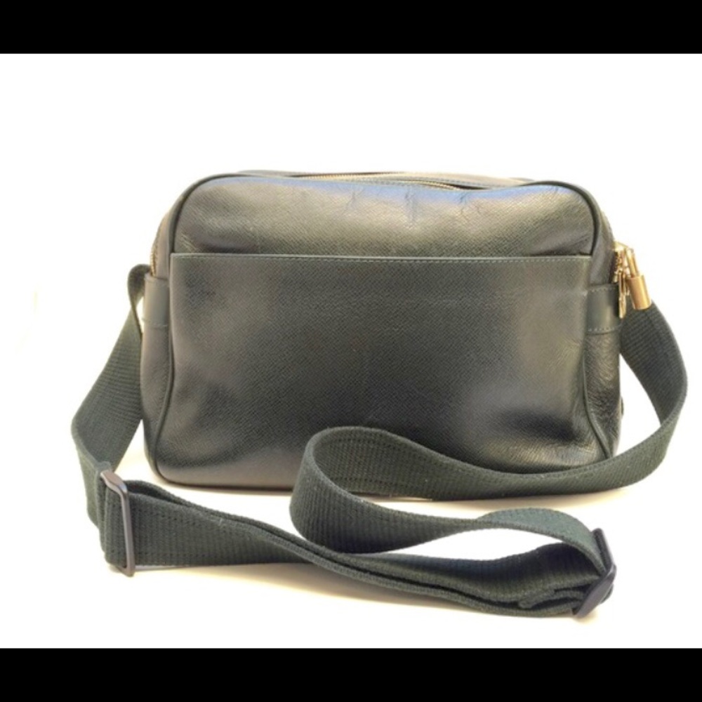 Reporter Taiga Leather Pm Dark Green Bag