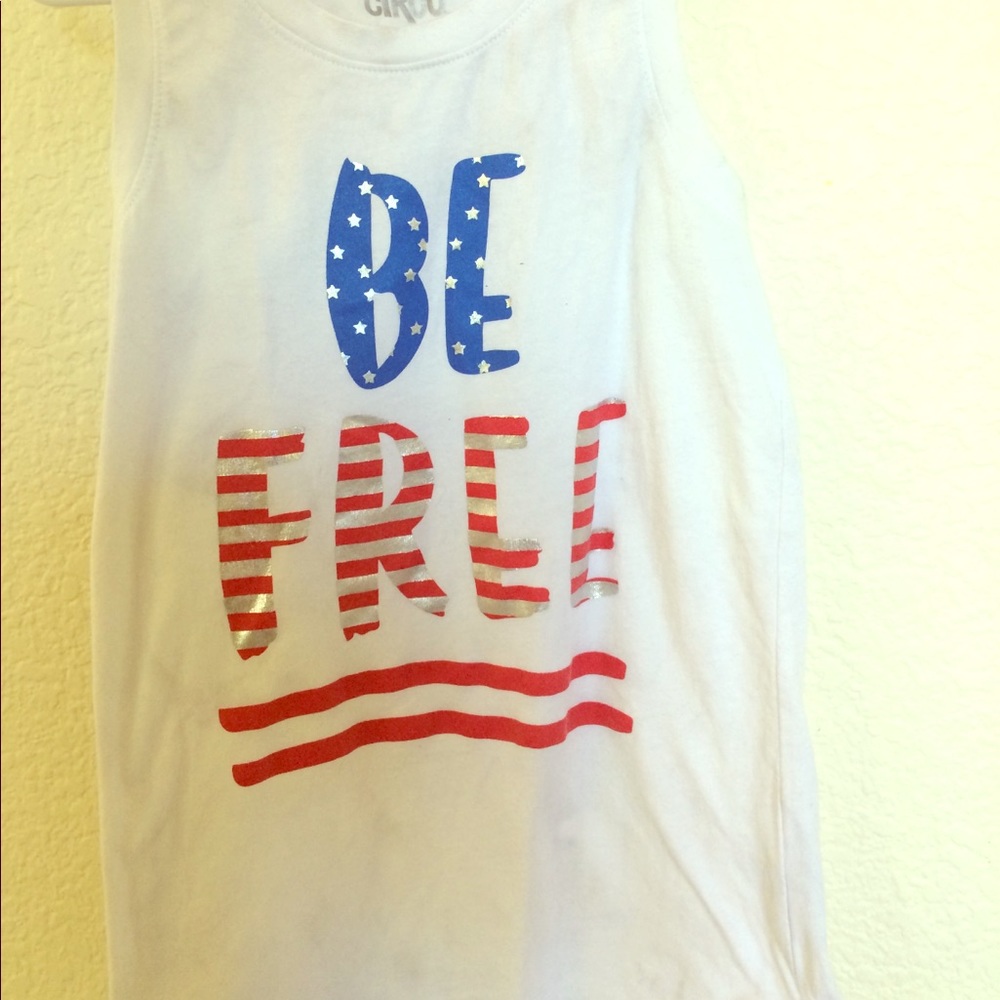 A. Fourth of July girls Muscle Tee/Tank top