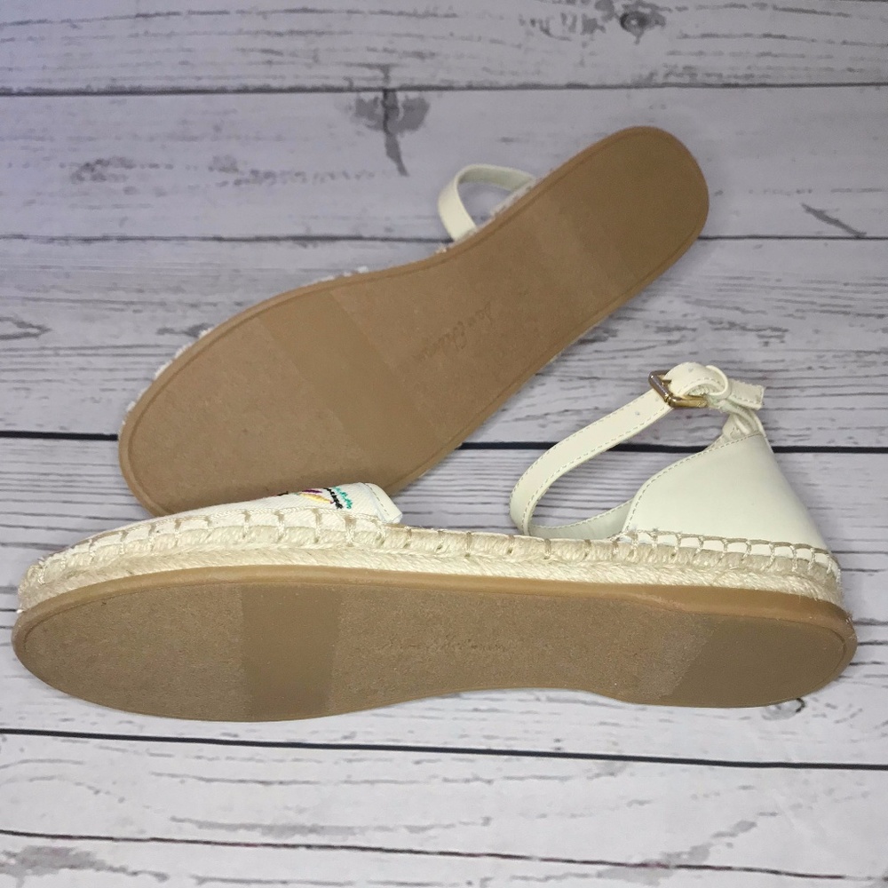 Sam Edelman Beige Jemmie Embroidered Espadrilles - Picture 3 of 5