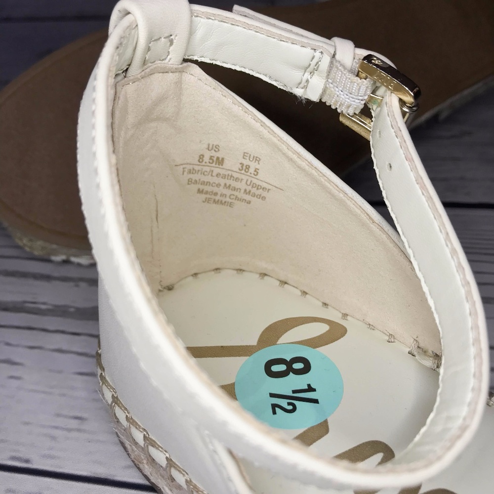 Sam Edelman Beige Jemmie Embroidered Espadrilles - Picture 4 of 5