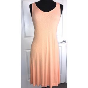 NEW! Peach Loose Cotton Racerback Dress