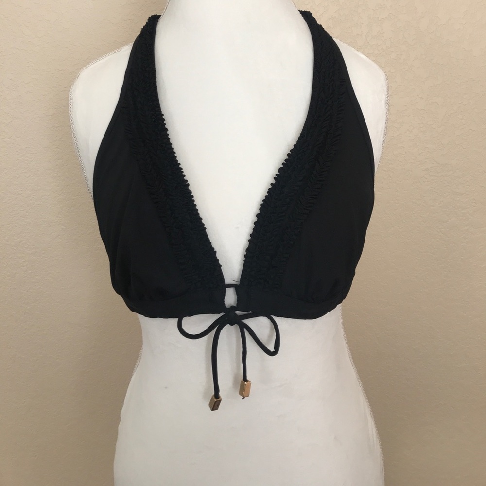 Kenneth Cole Reaction black halter bikini top