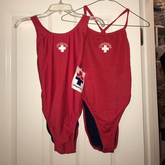 Two lifeguard one piece swim suits - Picture 1 of 6