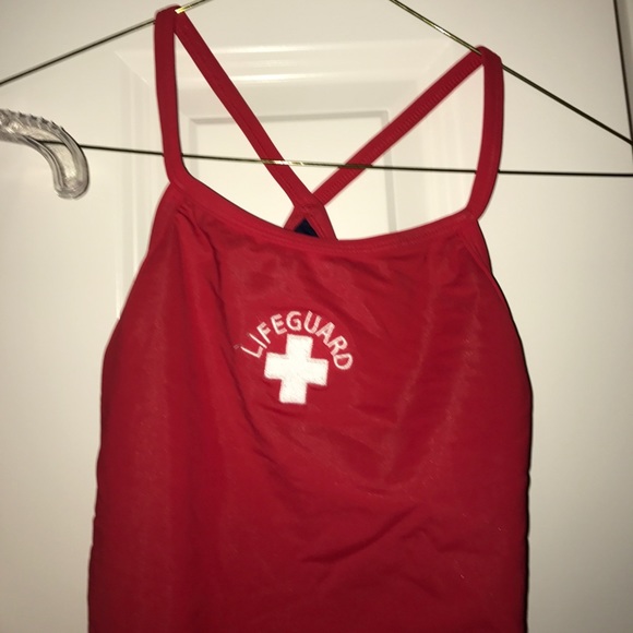 Two lifeguard one piece swim suits - Picture 4 of 6