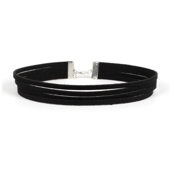 //summer/Velvet leather multilayer choker necklace - Picture 2 of 3