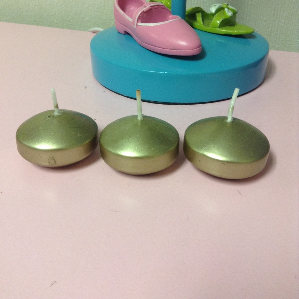 Gold Set of Tea Candles