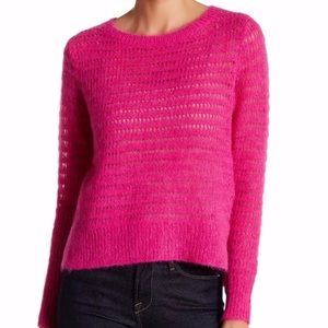 Rebecca taylor pink mohair sweater