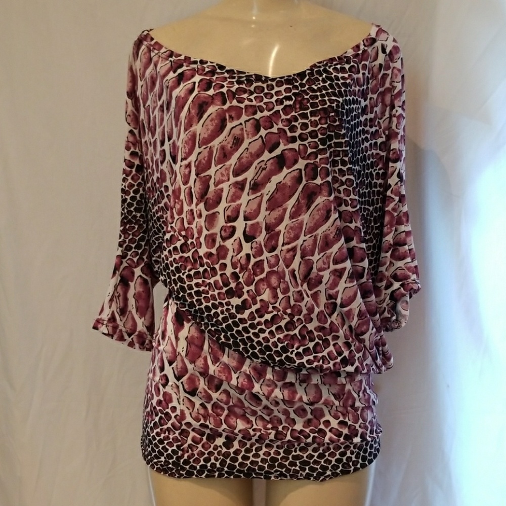 New! Print dolman sleeve top