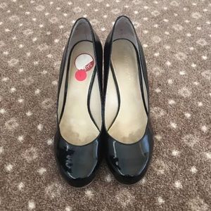 women’s Nine West wedge black shoes size 7