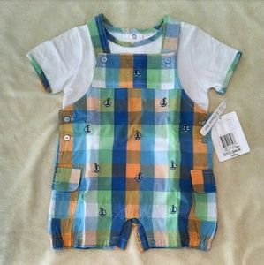 sailboat shortall and tee set