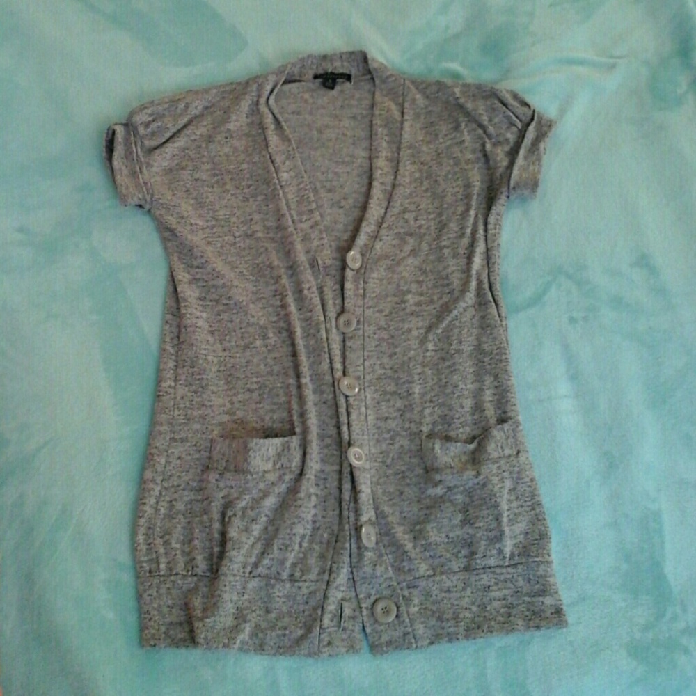 Twenty one button down short sleeve sweater