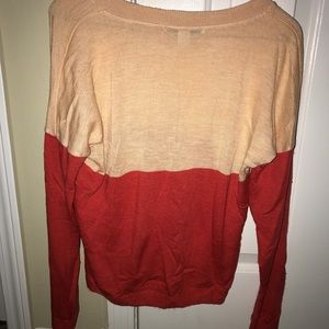 Red and Pink Long sleeve top