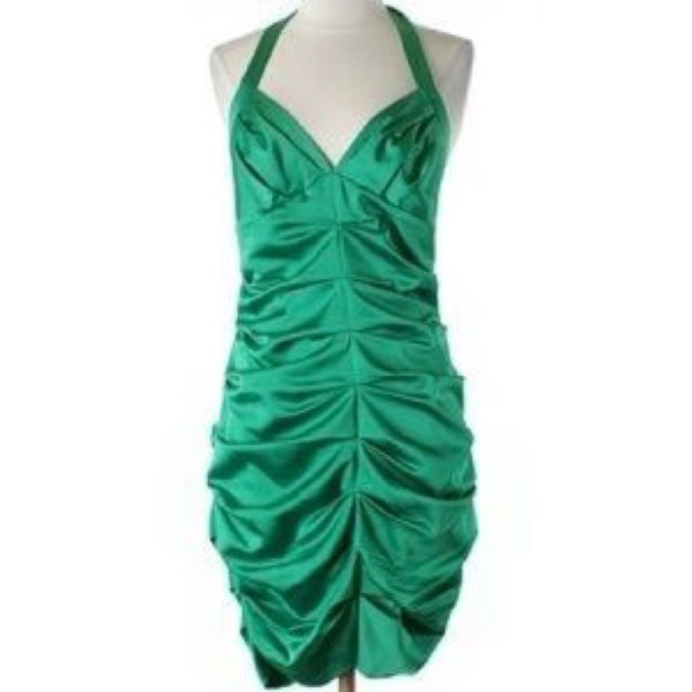 BCBG Kelly Green Cocktail Dress