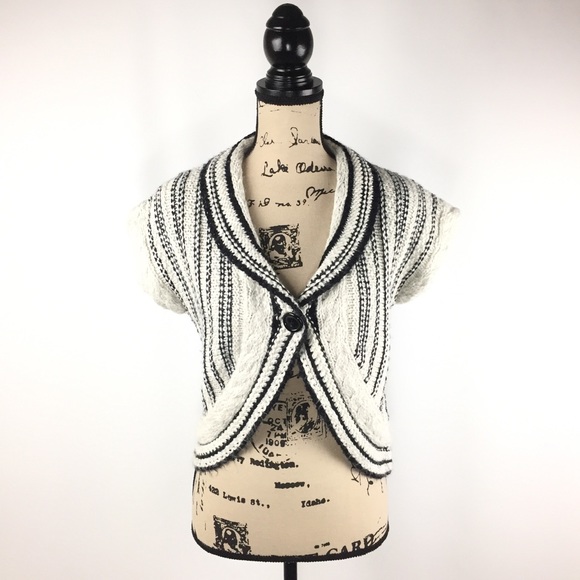 CAbi Sweaters - {CAbi} Short Sleeve Knit Cardigan