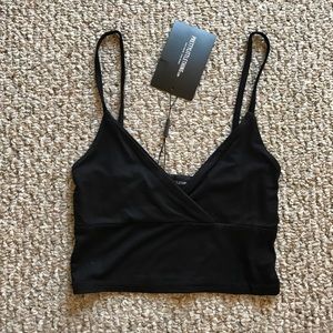 Black Jersey Bralette - Pretty Little Thing