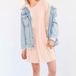 NWT UO Blush Cozy Babydoll Sweater Dress