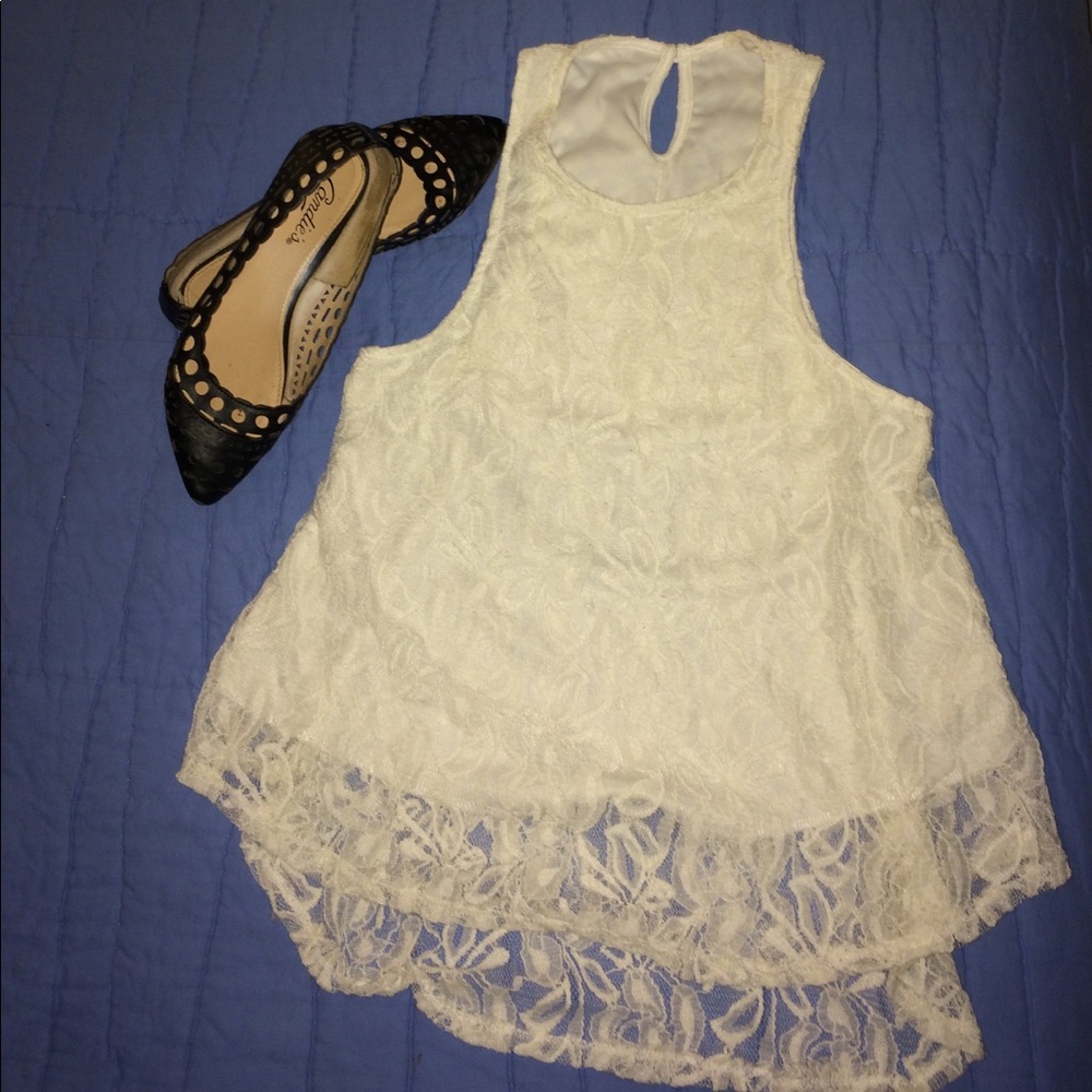 NWOT white Lace Top