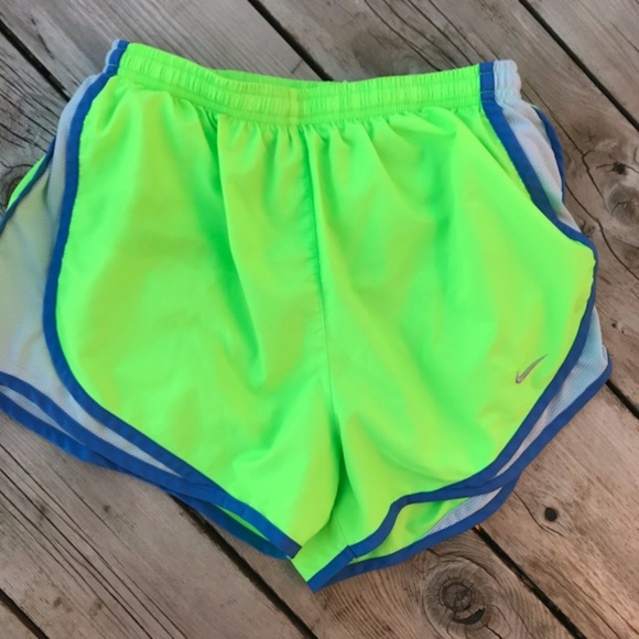 Nike Pants - NIKE Dri-Fit Track Shorts-Lime Green-Size Small