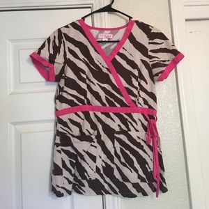 Koi Scrub Top