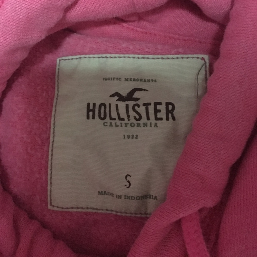 Pink Hollister hoodie