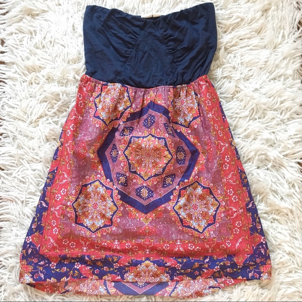 TAKING OFFERS Strapless Roxy Dress