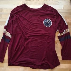 Loose fitted long sleeve t shirt