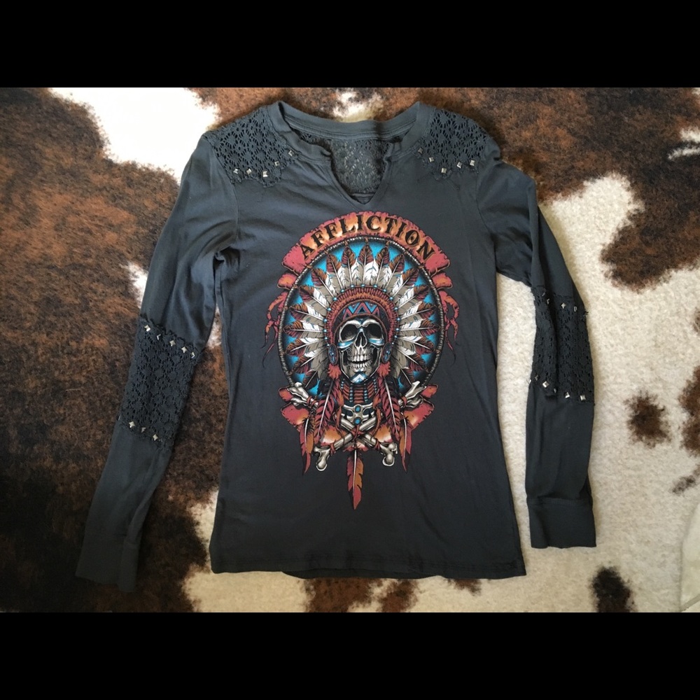 Affliction long sleeve tee from Buckle