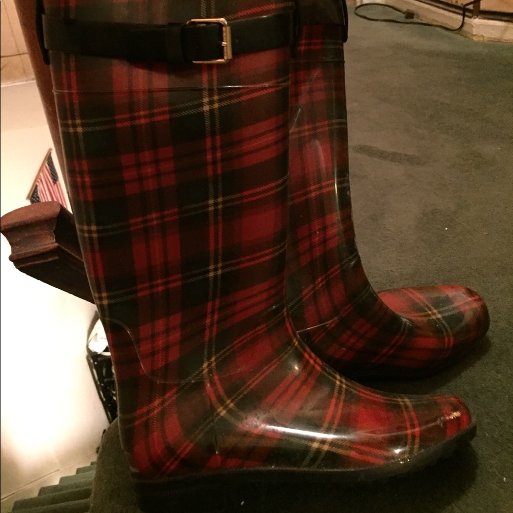 POLO RALPH LAUREN RAIN BOOTS WITH GOLD HARDWARE