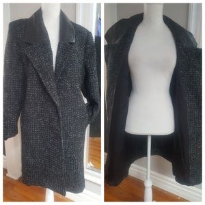 HAVOC Leather collar Luvly Coat sz 10