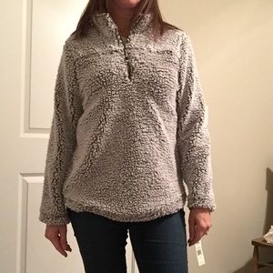 Sherpa pullover like true grit style (Green Tea)