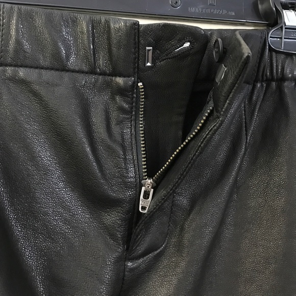 Thakoon Addition 100 Lambskin Leather Track Shorts - Picture 6 of 8