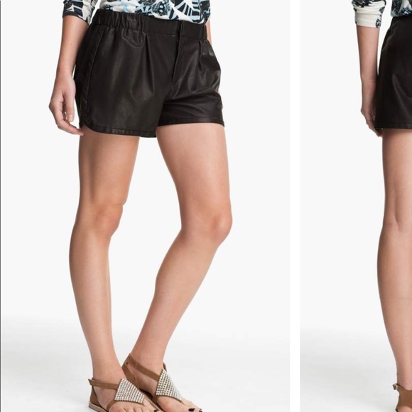 Thakoon Addition 100 Lambskin Leather Track Shorts - Picture 5 of 8