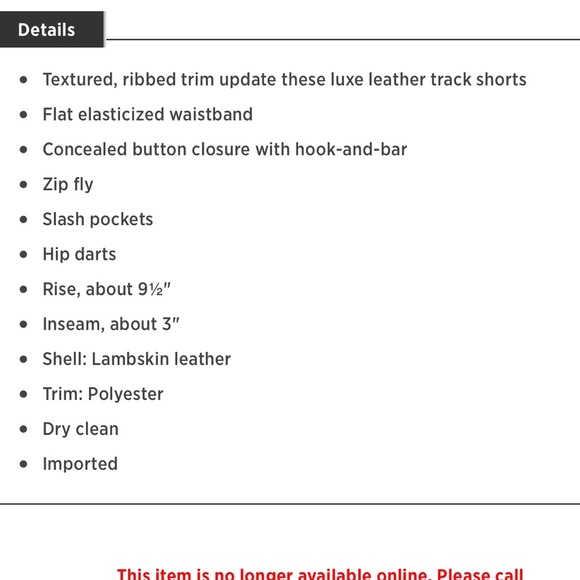 Thakoon Addition 100 Lambskin Leather Track Shorts - Picture 7 of 8