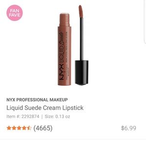 NWT NYX Liquid Suede Lipstick