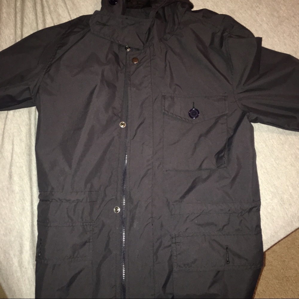 MEN NAVY BLUE OUTERWEAR JACKET