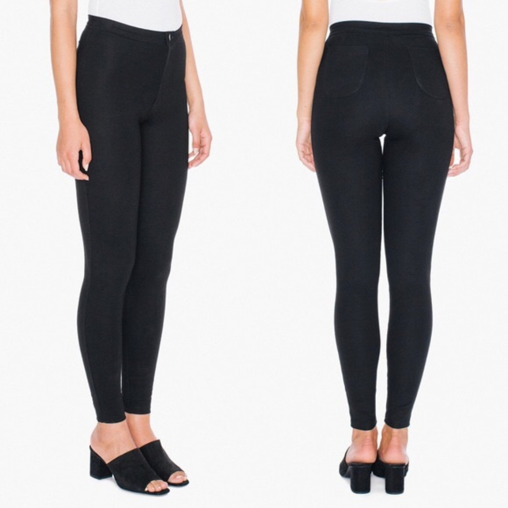 NWOT American Apparel Ponte Disco Pant Black sz M