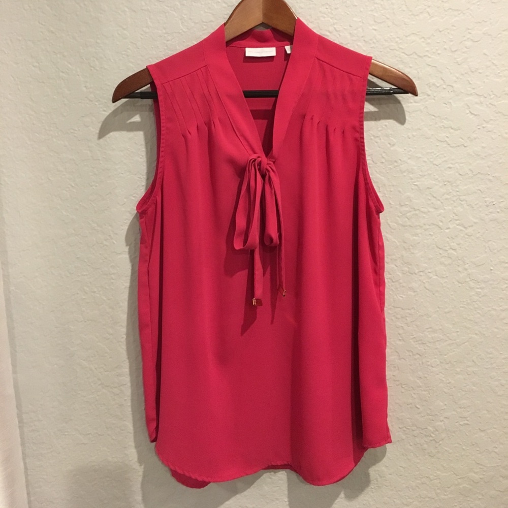 NY&Co Pink Sleeveless Blouse (Med)