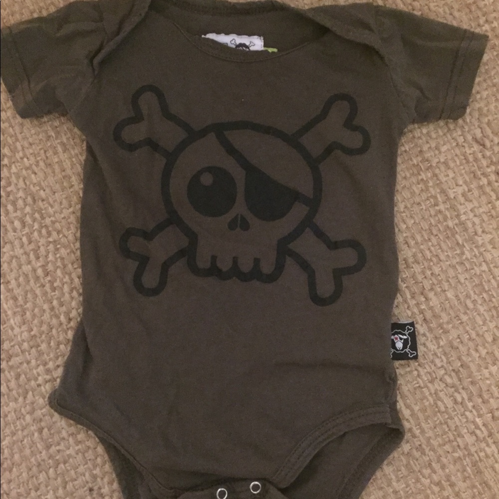Baby NuNuNu skull onesie