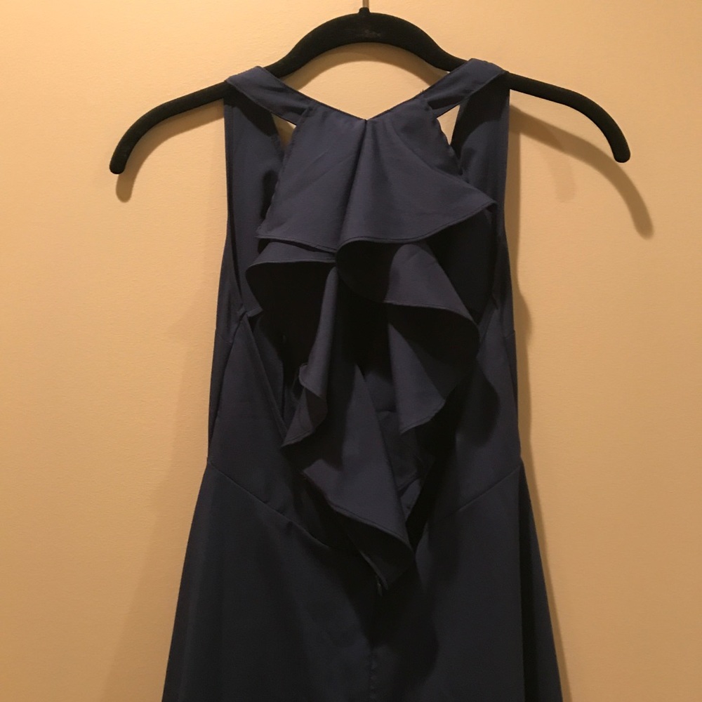 Ya Los Angeles Navy Ruffle Tank Dress