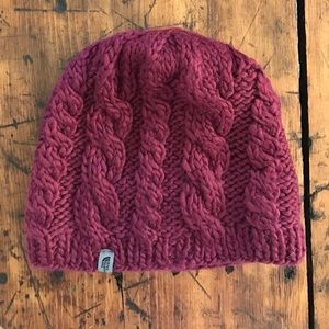 Cable knit winter beanie by The North Face