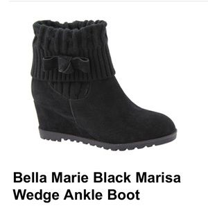 Bella Marie Marisa wedge boot, size 6.