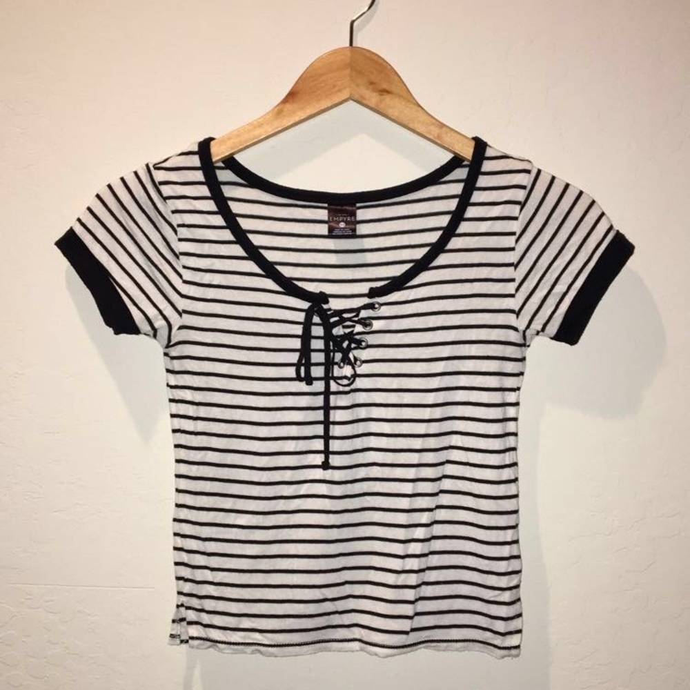 Striped crop top