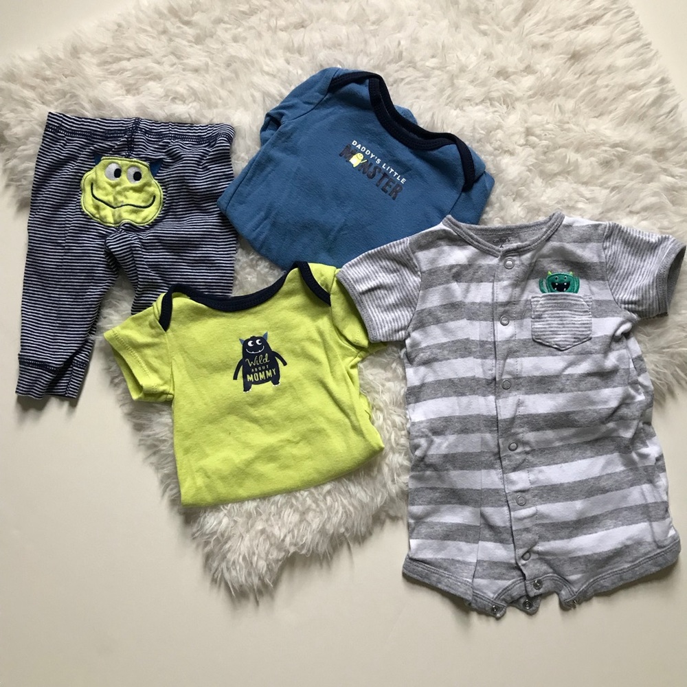 ⚡️3 for $15!⚡️ Baby 3 month monster lot