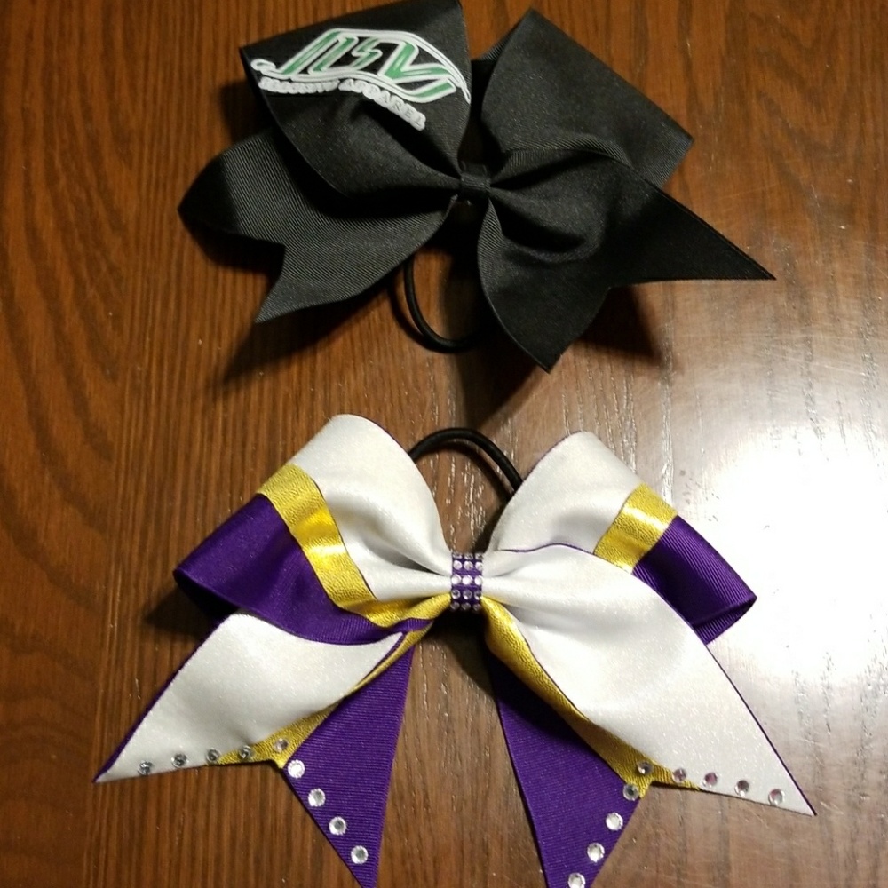 DUO😁 All Star Cheer Bows Varsity bling