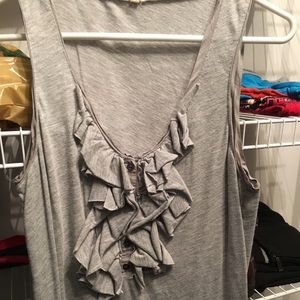 J Crew ruffle tank