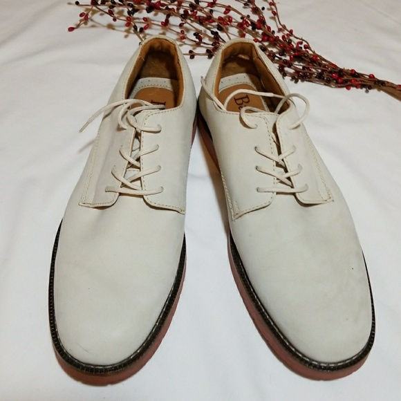 Bass Other - Gunslinger Mens Ecru Suede Genuine Leather Shoes