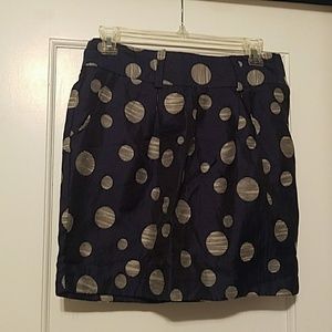 Polka dot skirt with pockets