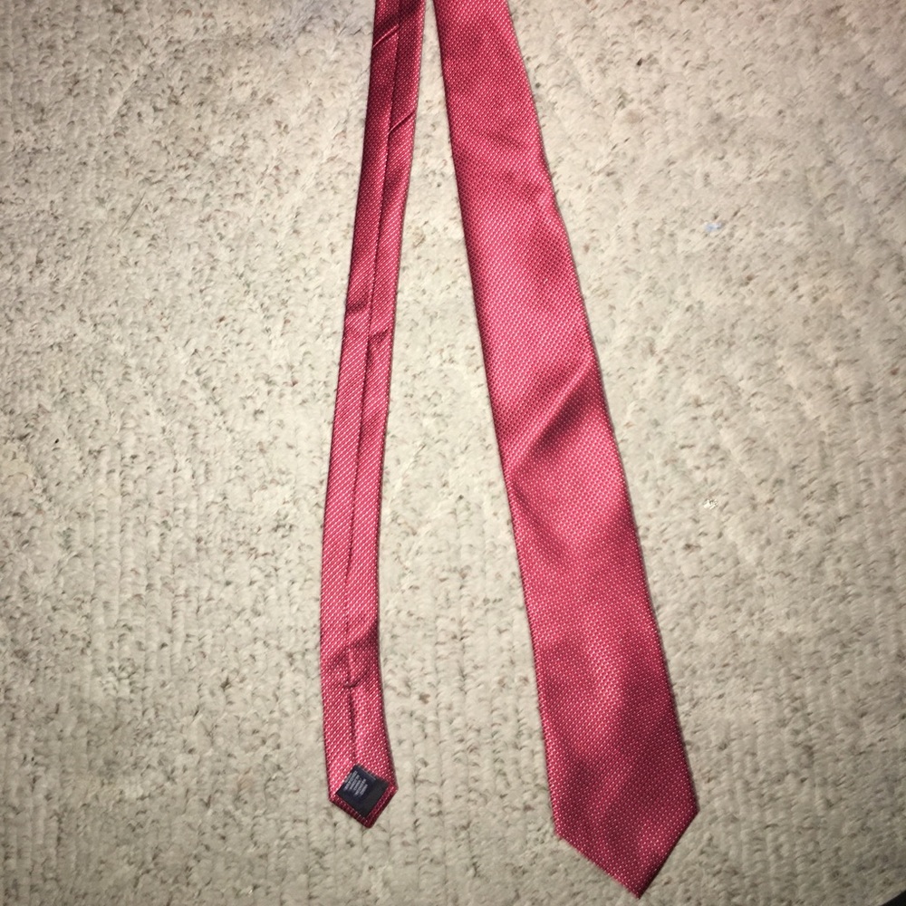 Stafford Red with White Polka Dot Tie