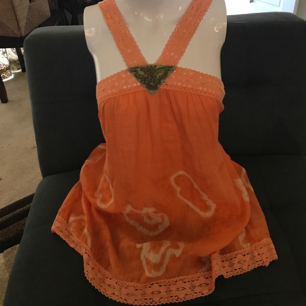 Free People blouse size 12 Orange