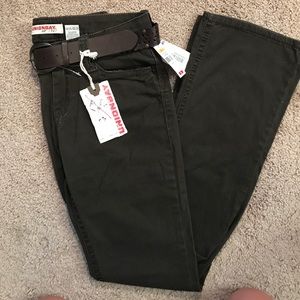 NWT Union Bay Brown Pants With Belt